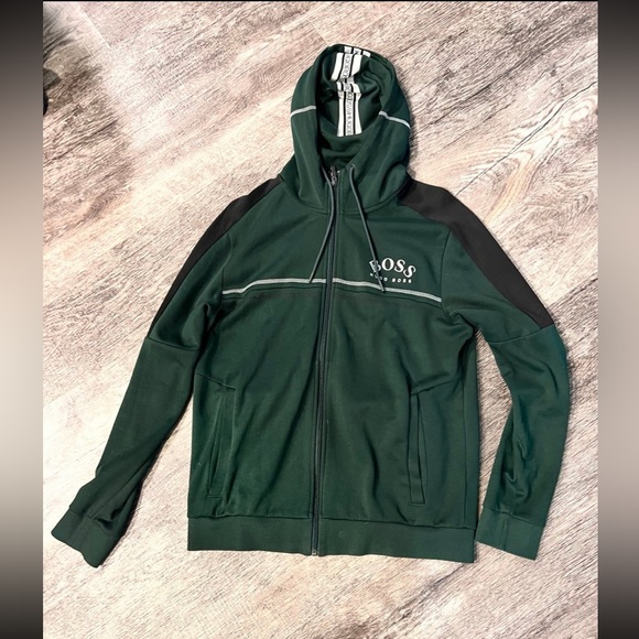 NWT’s Hugo Boss Full Zip Hoodie Men’s Size Medium - Picture 5 of 7